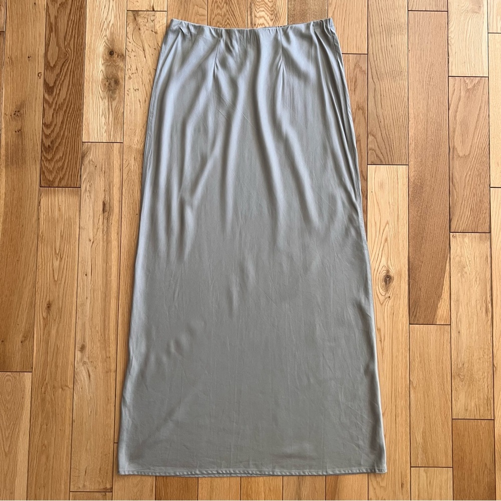 Rumored Womens Archive Bias Green Maxi Skirt Elastic Waist Size Medium - Picture 5 of 7